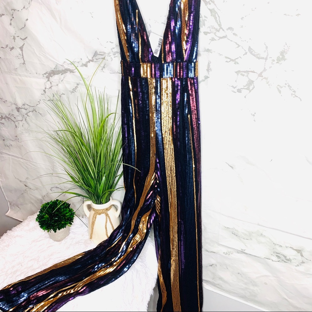 SEXY SEQUIN MULTICOLOR JUMPSUIT